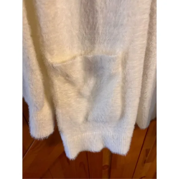89th Madison long form cardigan size large ivory long sleeve nwt (4755) Read - Image 3