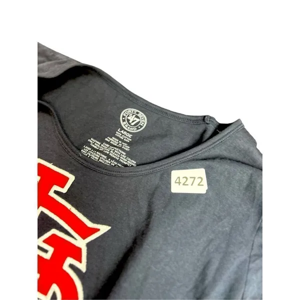 '47 Brand Women's Scoop Short Sleeve Scrum Tee Shirt - MLB Ladies T-Shirt Sz L p - Image 7