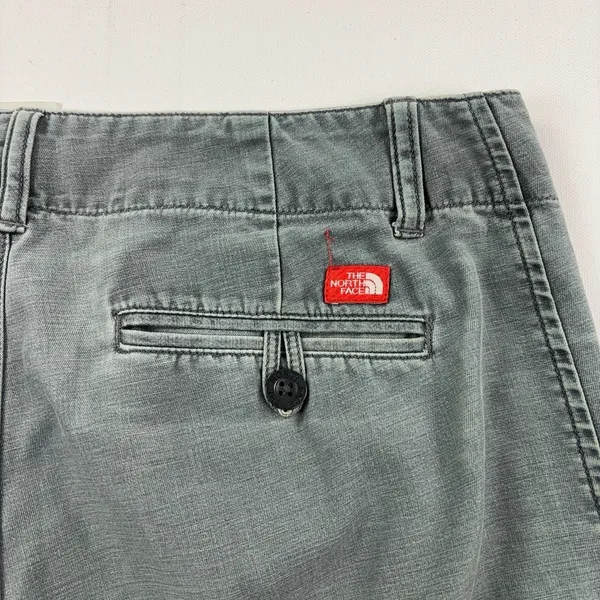 The North Face Pants Womens 33 Gray Cropped Wide Leg Cotton Twill Casual - Image 11