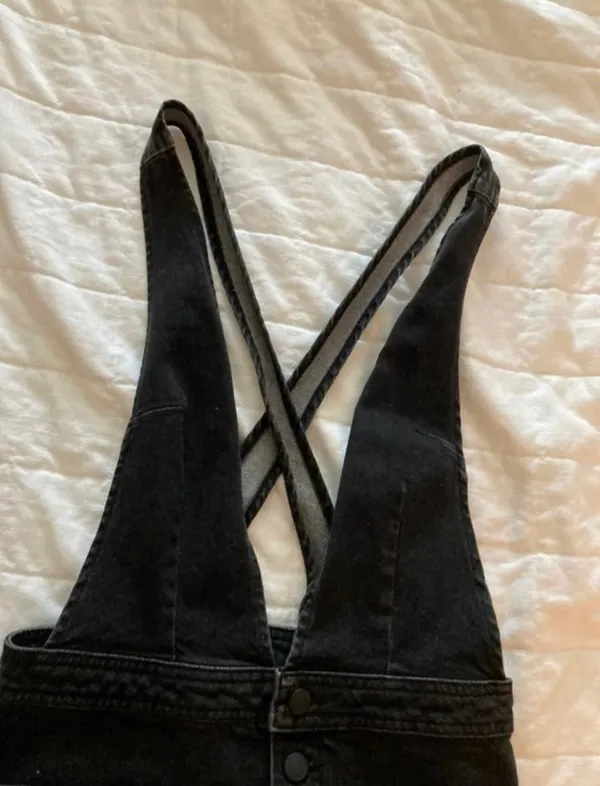 Free People Denim Jumper Dress - Image 3