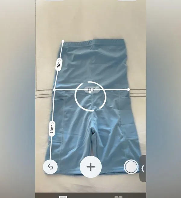 **NWOT** Lahloya ComfortCloud Maternity Biker Shorts in Sky Blue - Image 9