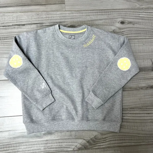 CourtLife Tennis Pickleball Patches Crewneck Sweatshirt XS Small - Image 2