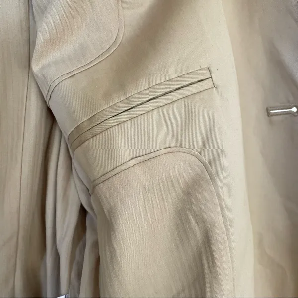Banana Republic Essential Trench Coat Golden Beige Size Small Water Resistant - Image 6