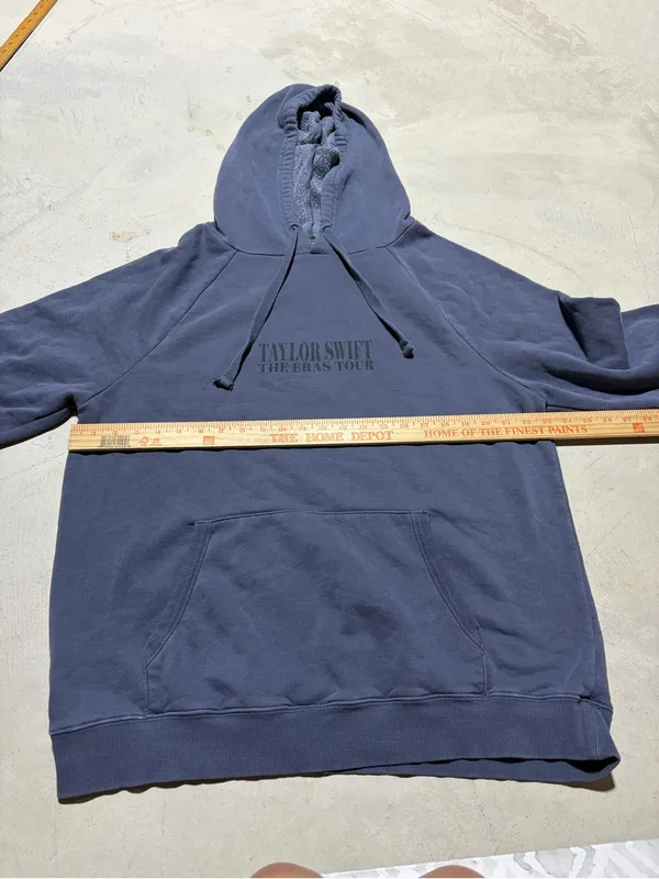Taylor Swift washed Blue Pullover Hoodie The Eras Tour 23-24 large - Image 4