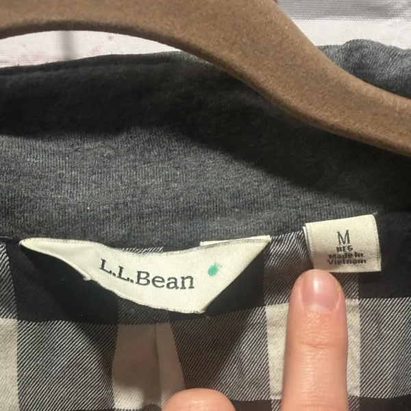 L. L. Bean Women's Quilted Gray Utility Lightweight‎ Jacket Size Medium - Image 3