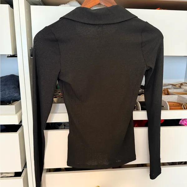 Abercrombie & Fitch Black Button-Down Shirt - Image 2