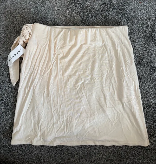 PacSun Beige Beachy Wrap Skirt - Image 2
