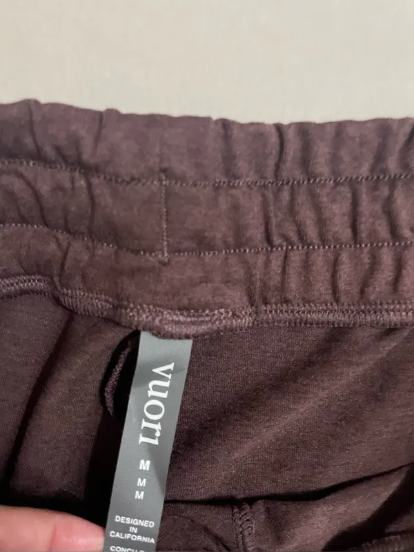 Vuori NWOT Halo Essential Wide Leg Relaxed Lounge Pants in Heathered Brown plum - Image 8