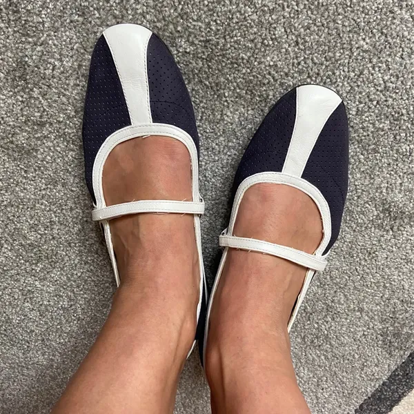 Coldwater Creek Casual comfy leather loafers💙🤍💙 - Image 9