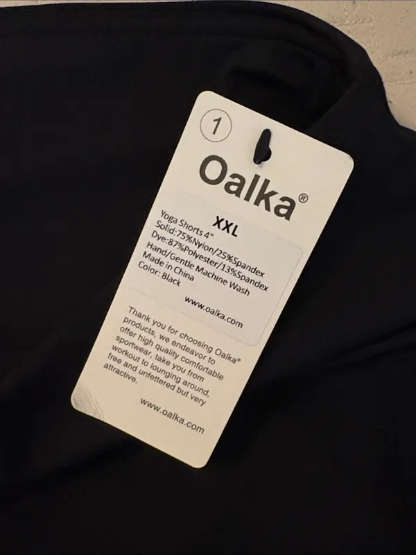 Oalka Yoga/Bike Shorts - Size XXL - NWT - Image 4
