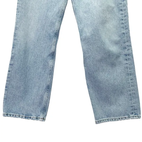 AGOLDE 90s Crop Mid-Rise Loose Straight Jeans Medium Wash Size 23 Organic Denim - Image 9