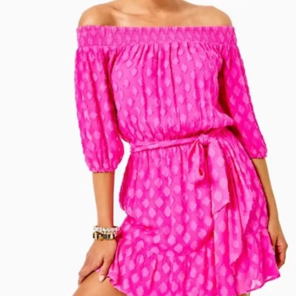 Lilly Pulitzer Pink Rochelle Romper - Image 12
