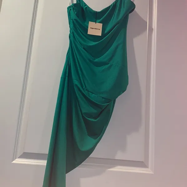 COPY - Super down green knot dress - Image 2