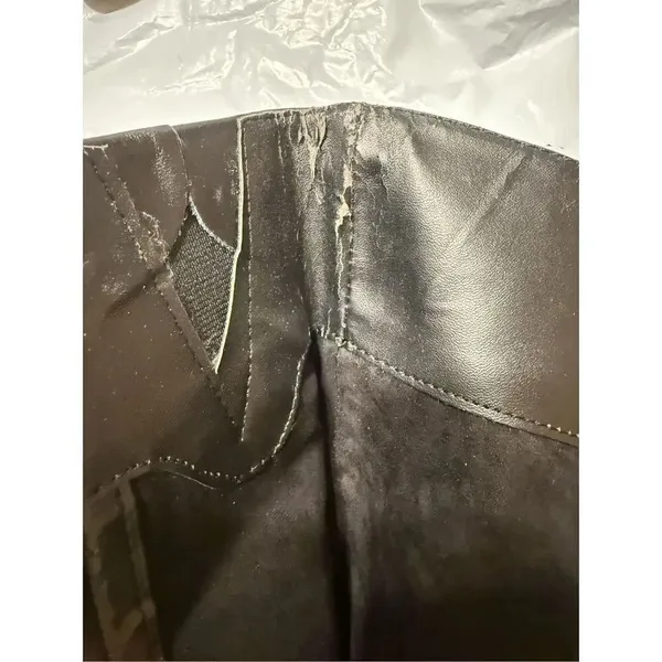 Vince Camuto Farren Women's Riding Boots SZ 5.5 Black Leather Quiet Luxury Moto - Image 9