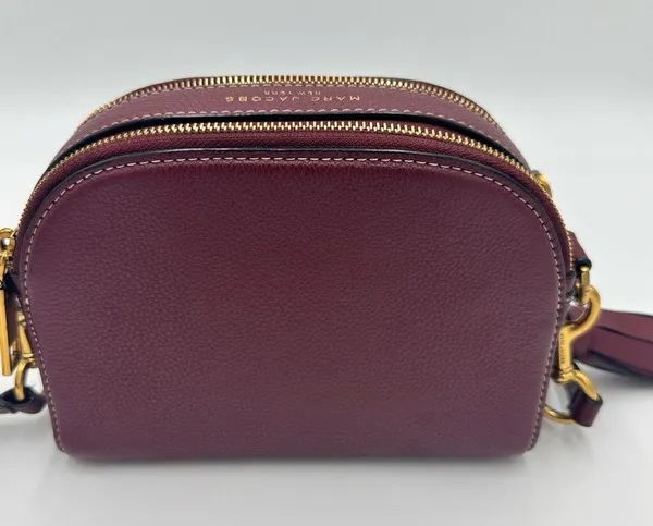 Marc Jacobs Calfskin Shutter Camera Crossbody
Bag Deep Maroon - Image 3