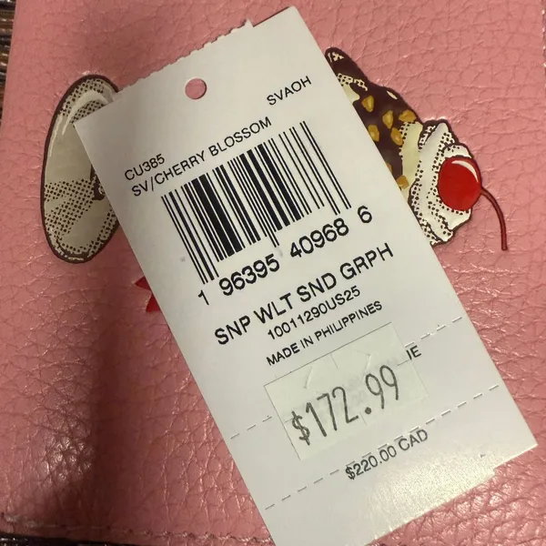coach Snap Wallet With Sundae Graphic cu385 - Image 6