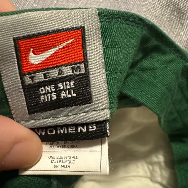 Nike Michigan State University Spartans Green and White Women's Cap - Image 3