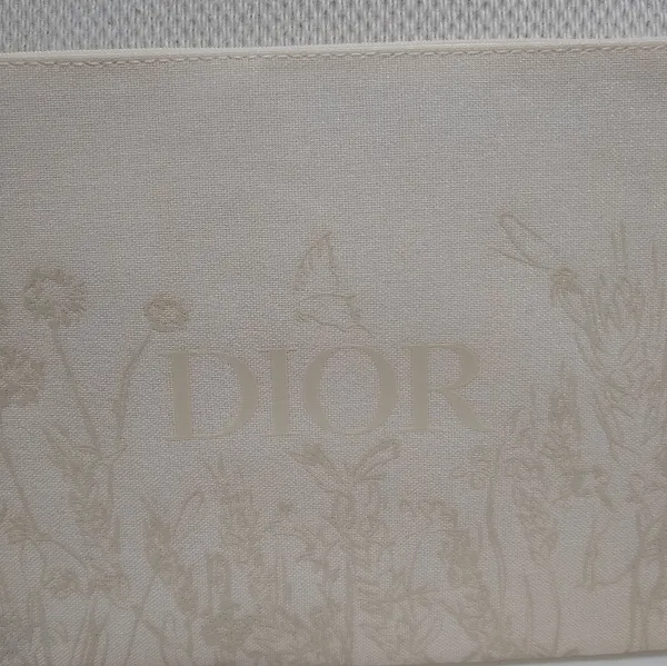 Christian Dior Cream Spring Flower Clutch Bag Pouch Limited Edition New In Box - Image 7