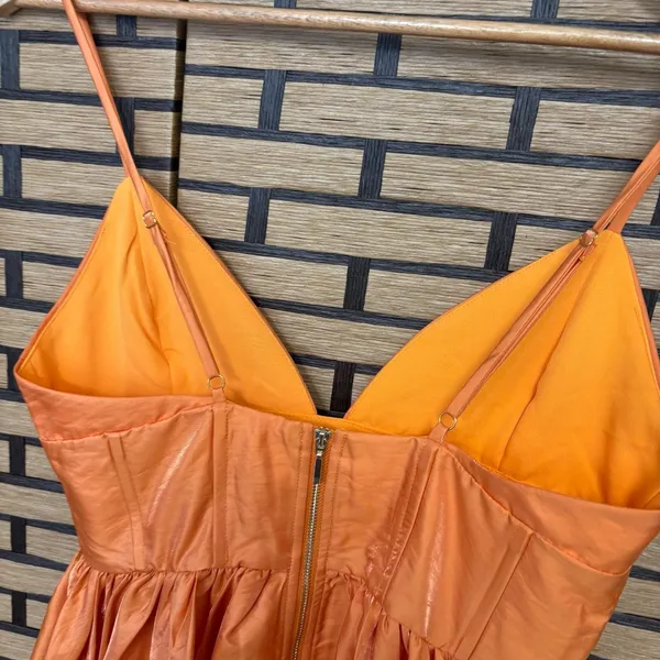 Runaway Astrid Orange Dress Size Small‎ - Image 7
