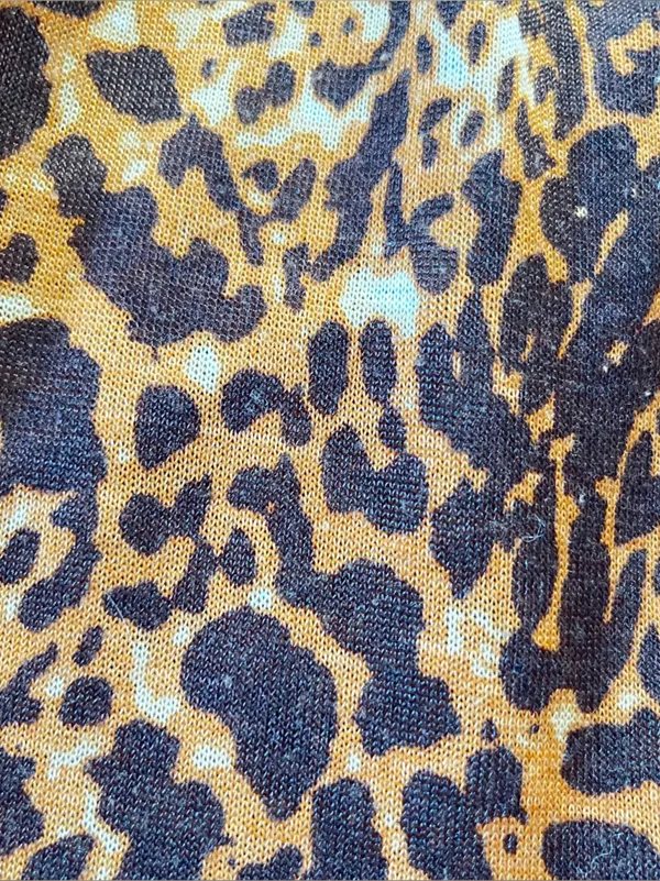 Y2K Leopard Print Spaghetti Strap Babydoll Flowy Top with black lace trim I - Image 3