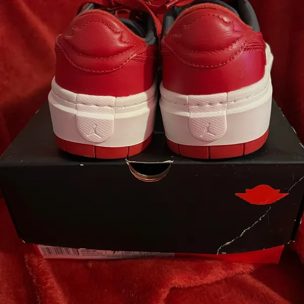 Nike Jordan 1 Elevate Low Varsity Red and Charcoal Gray - Image 5