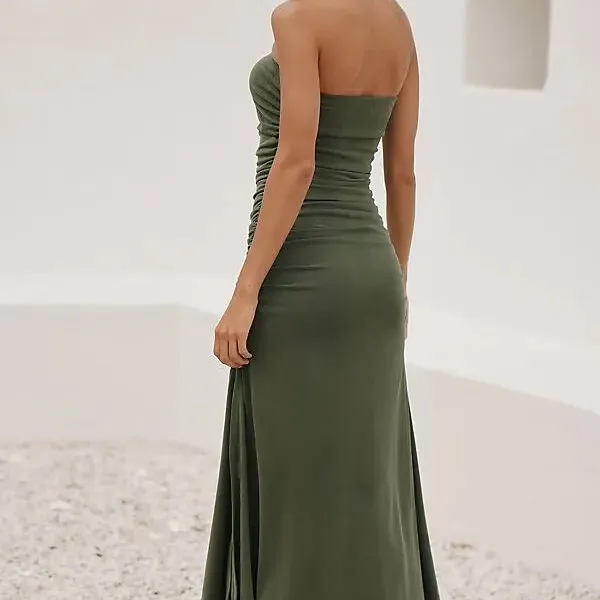 NWT Anthropologie Gabbie Strapless Ruched Tube Dress by Celandine - Image 3