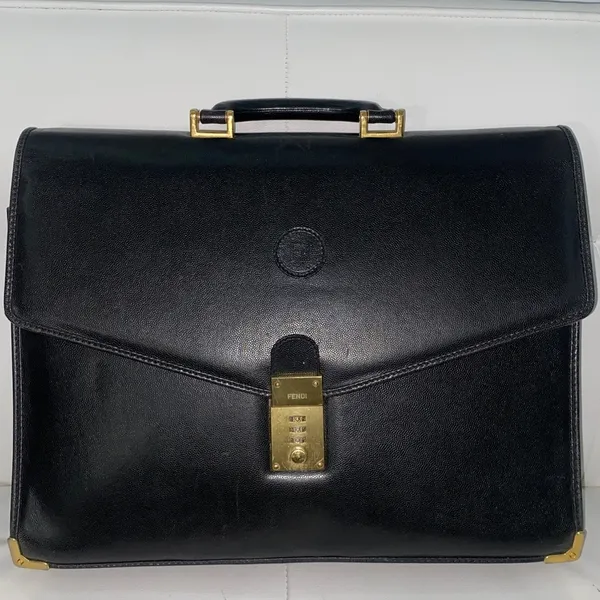 Authentic Rare Vintage FENDI Laptop/Briefcase Business Bag - Image 5
