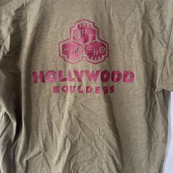 Next Level Hollywood Boulders Green T-Shirt No Size Tag Est. Size S/M - Image 8