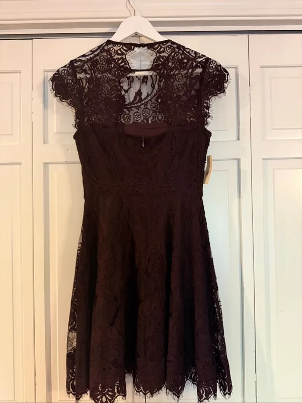 Nordstrom NWT Jack BB Dakota purple lace dress size 0 - Image 4