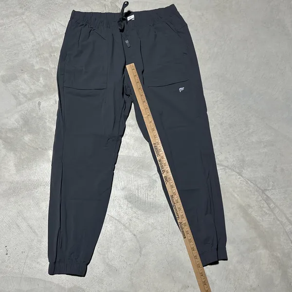 Fabletics Jogger UNISEX SZ L One Drawstring Pocket Pants Sweatpants Grey Running - Image 6