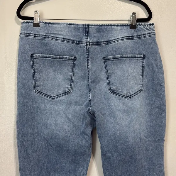 Tinseltown Pull-on Flare Jeans Light Wash Size XL Boho Festival Western - Image 5