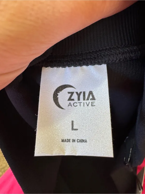Zyia Active Black Stretch Reve Crossover Pencil Skirt Womens L Athletic Casual - Image 3