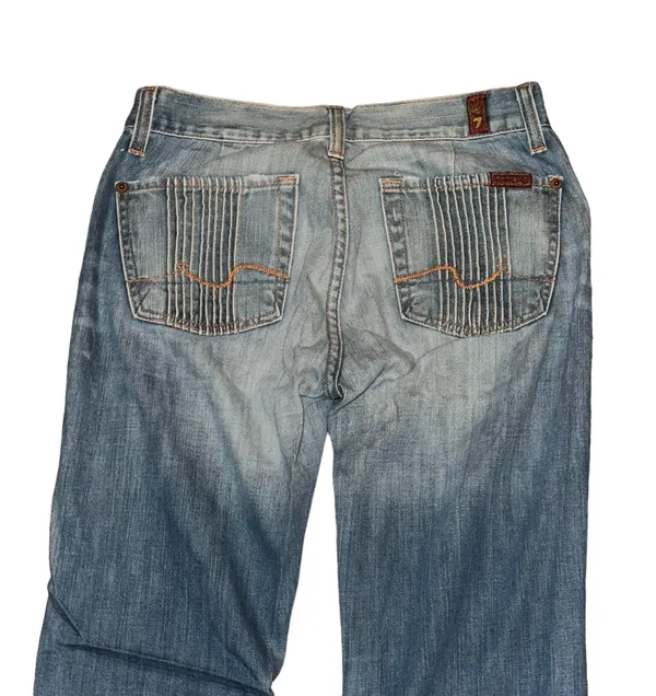 7 For All Mankind Pleated Pocket Jeans - Image 4