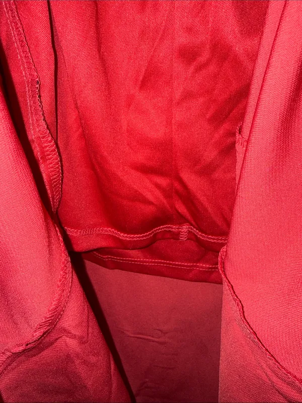 Lulu's Bright Red Midi Slip Dress with Spaghetti Straps - Image 11