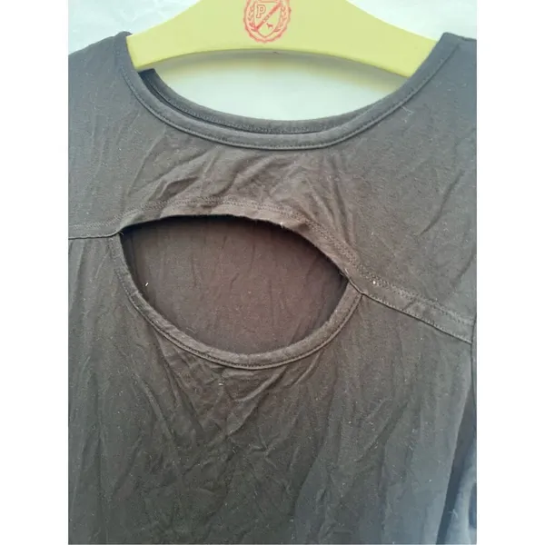 Simlu Black Woman’s Shirt With Open Back Size XL - Image 7