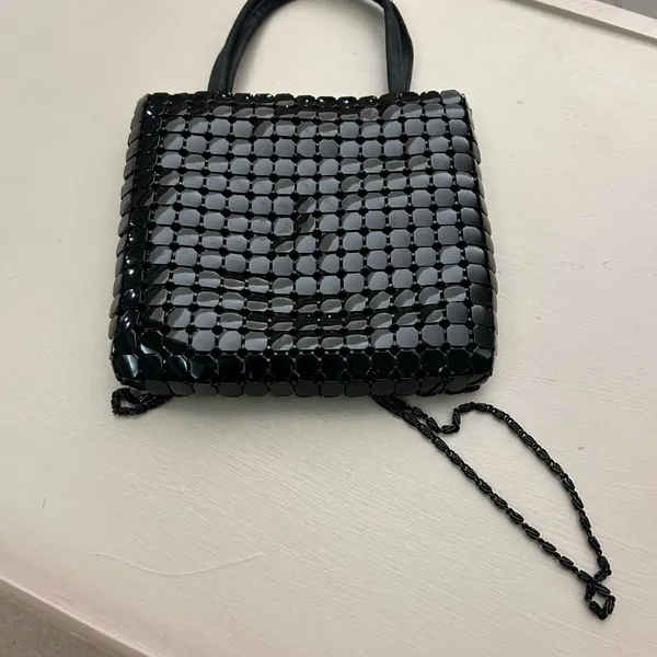 Handbag Elegant Black Beaded Women's Handbag-NO FLAWS! Like new - Image 3