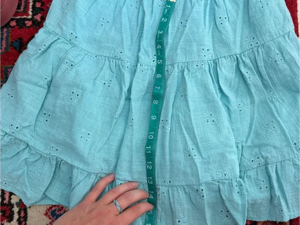O'Neill Aqua Eyelet Tiered Strapless Sundress - Image 6