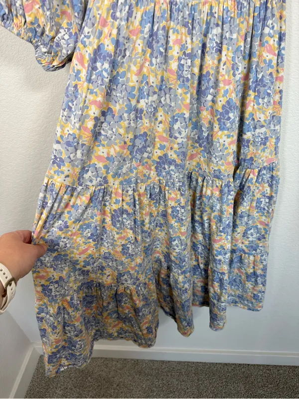Polo Ralph Lauren Denim & Supply Floral Smocked Midi Dress Cottagecore XS - Image 13