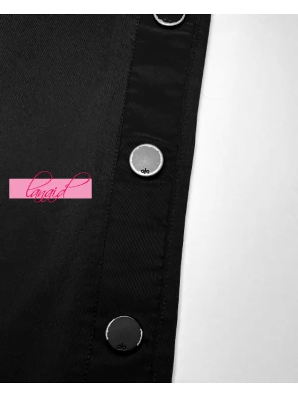 Alo Airlift High-Waist Game Changer Leggings Black Hi-Rise Button Bootcut Flare - Image 7