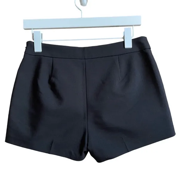 Express Mid Rise Shortie Dress Shorts 2 Small Black - Image 2