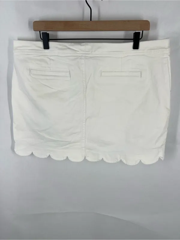 Lilly Pulitzer Colette Denim Skort Resort White Size 16 NWT - Image 6