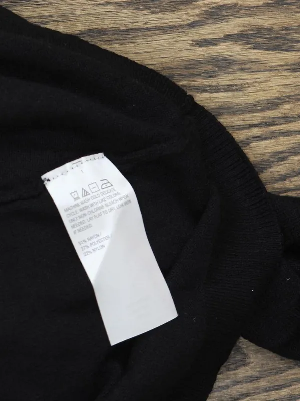 Beautiful By Lawrence Zarian Wrap Front Belted Cardigan A661722 Black 1X - Image 4
