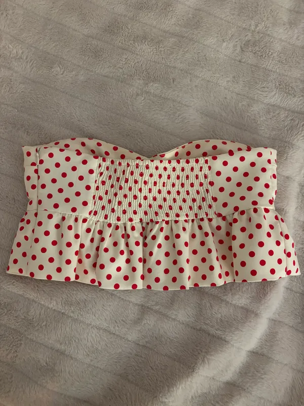 Zara cropped polka dot top  - Image 2