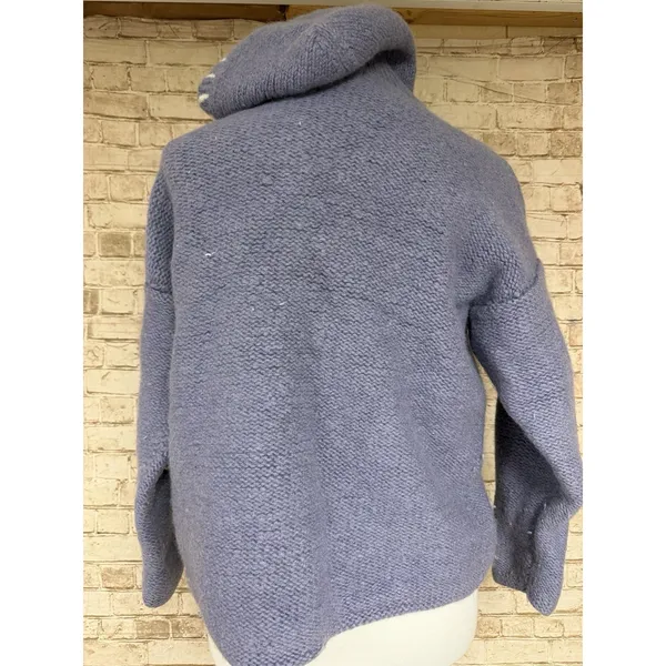 sharanel sweater Small Blue Polar Bear Hood Wool‎ Sweater - Image 4