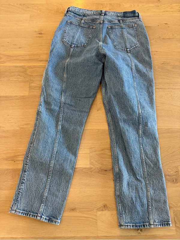 Abercrombie & Fitch the ‘90s straight ultra high rise denim size 31 / 12 - Image 10