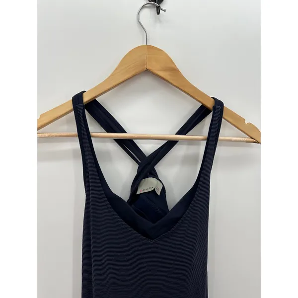 Athleta Blue‎ Transcendence Support Workout Tank Top Built in Bra Women Size XS - Image 3