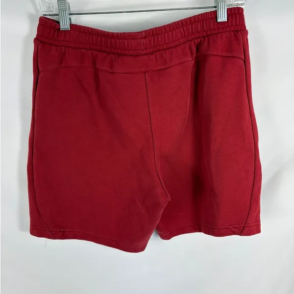 Puma Red Sweat Shorts Size Medium - Image 3