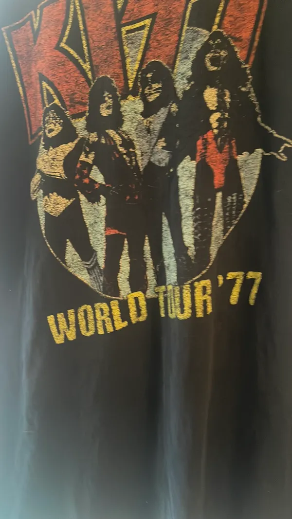 Kiss Concert shirt World tour 77 - Image 2
