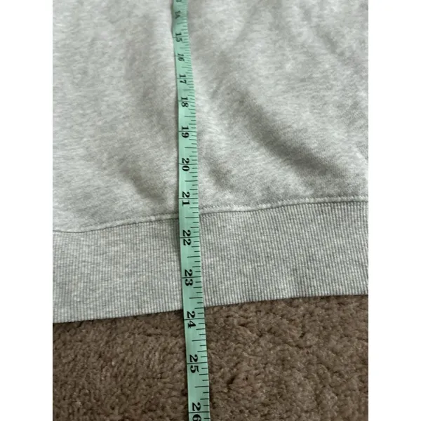 PARKE Mockneck Varsity Heritage Sweatshirt Gray Logo Pullover Size S/M - Image 4