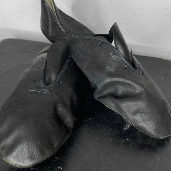Black Leather Dance Shoes‎ Size 8 - Image 2